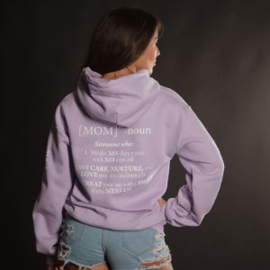 Women's Mom Defined Hoodie - Orchid sold by Grunt Style