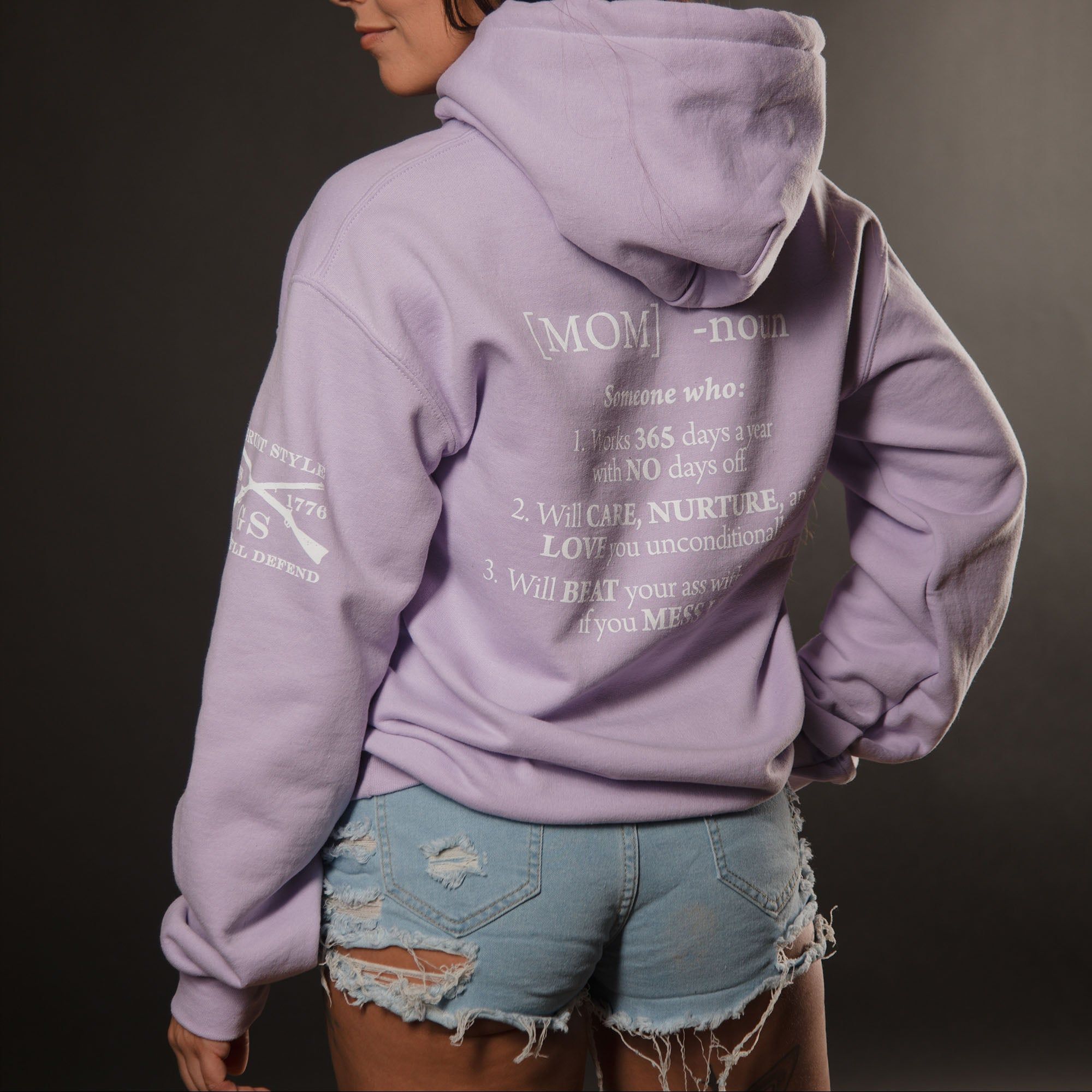 Women's Mom Defined Hoodie - Orchid sold by Grunt Style product image thumbnail 2
