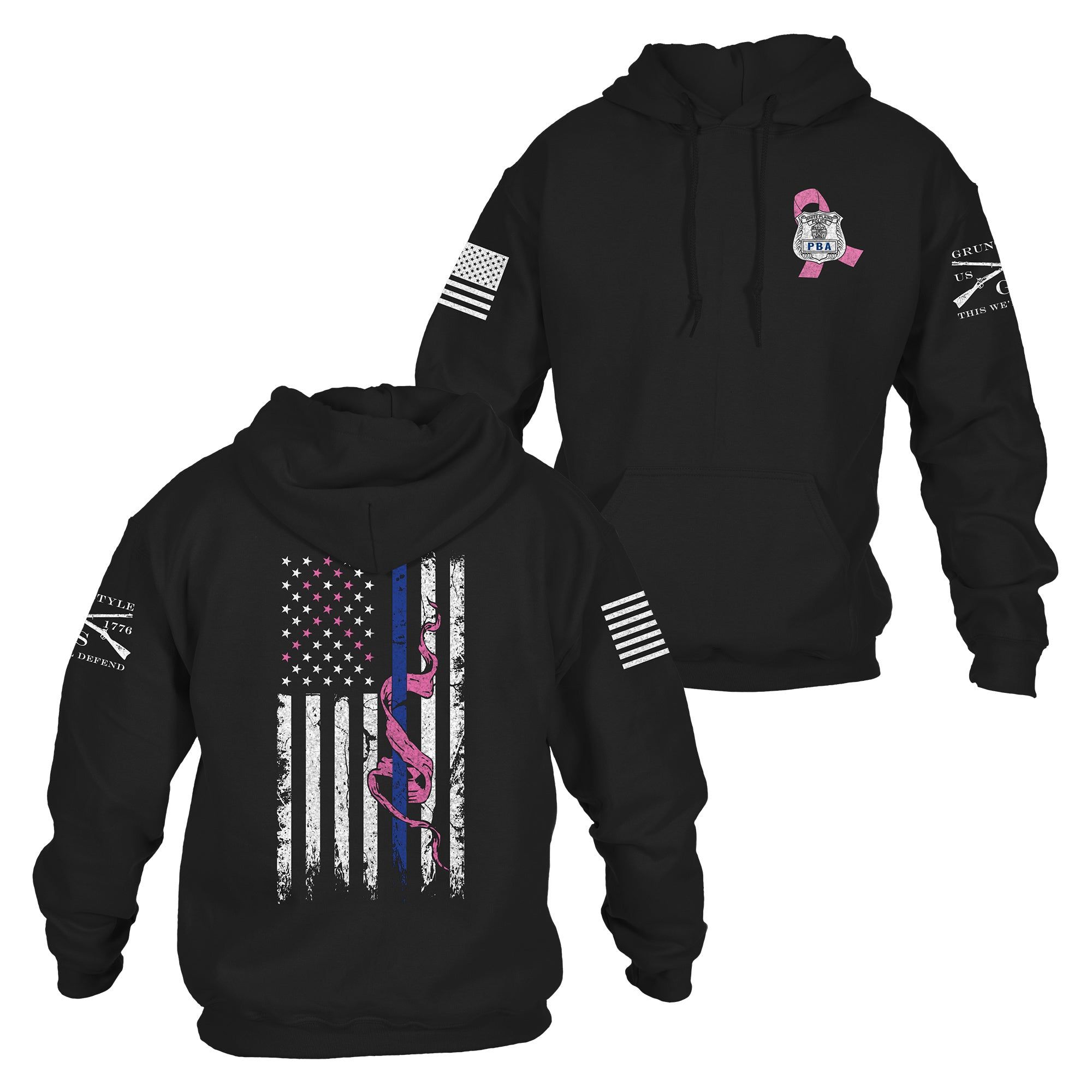 White Plains PBA Breast Cancer Awareness Fundraiser sold by Grunt Style product image thumbnail 4