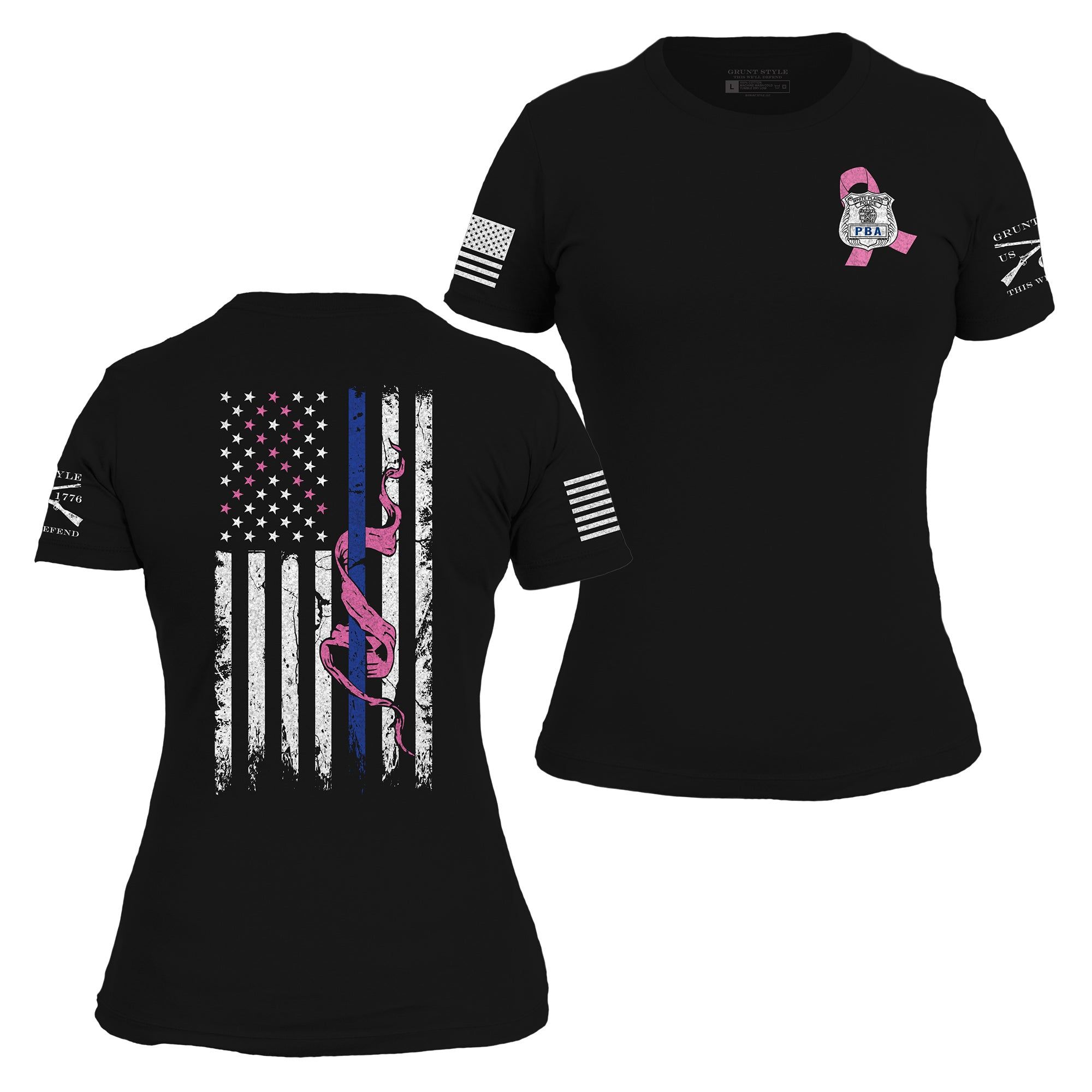 White Plains PBA Breast Cancer Awareness Fundraiser sold by Grunt Style product image thumbnail 2