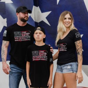 Women's Pledge V-Neck - Black sold by Grunt Style