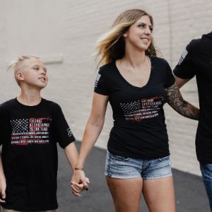 Women's Pledge V-Neck - Black sold by Grunt Style
