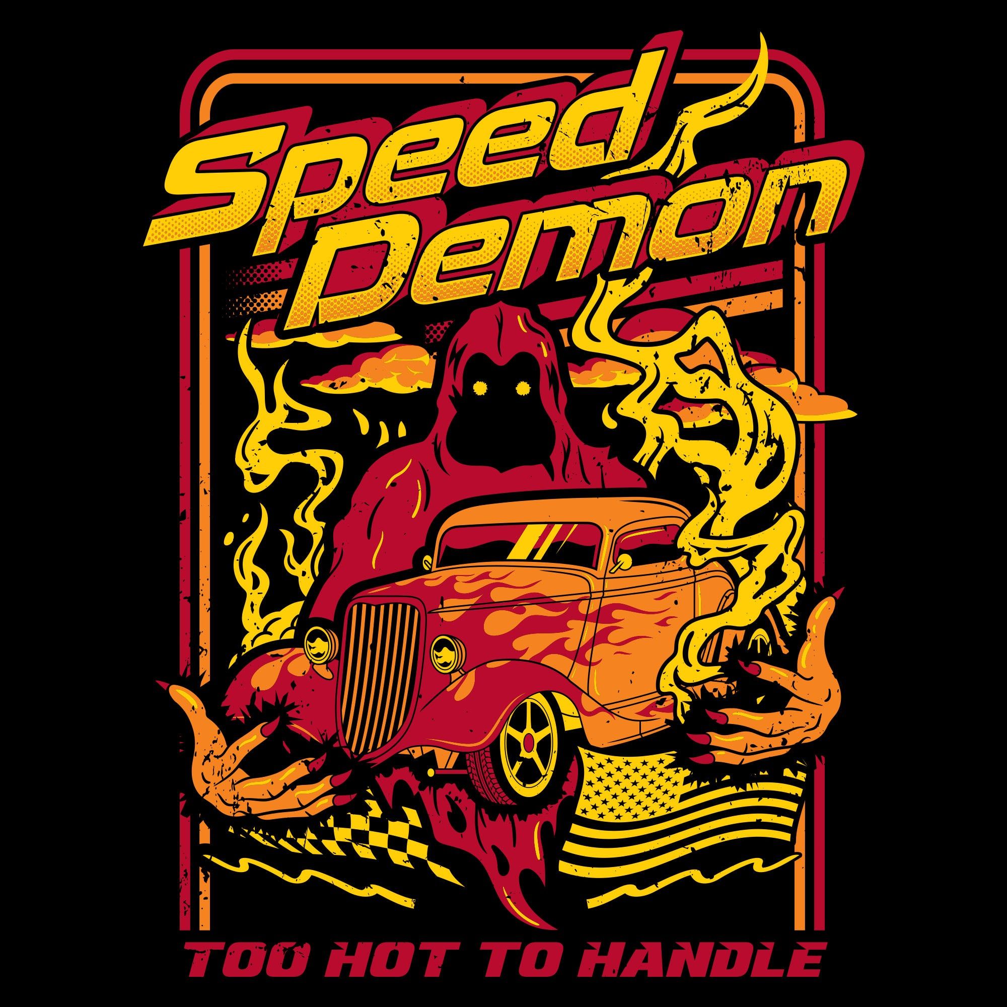 Speed Demon T-Shirt - Black sold by Grunt Style product image thumbnail 6