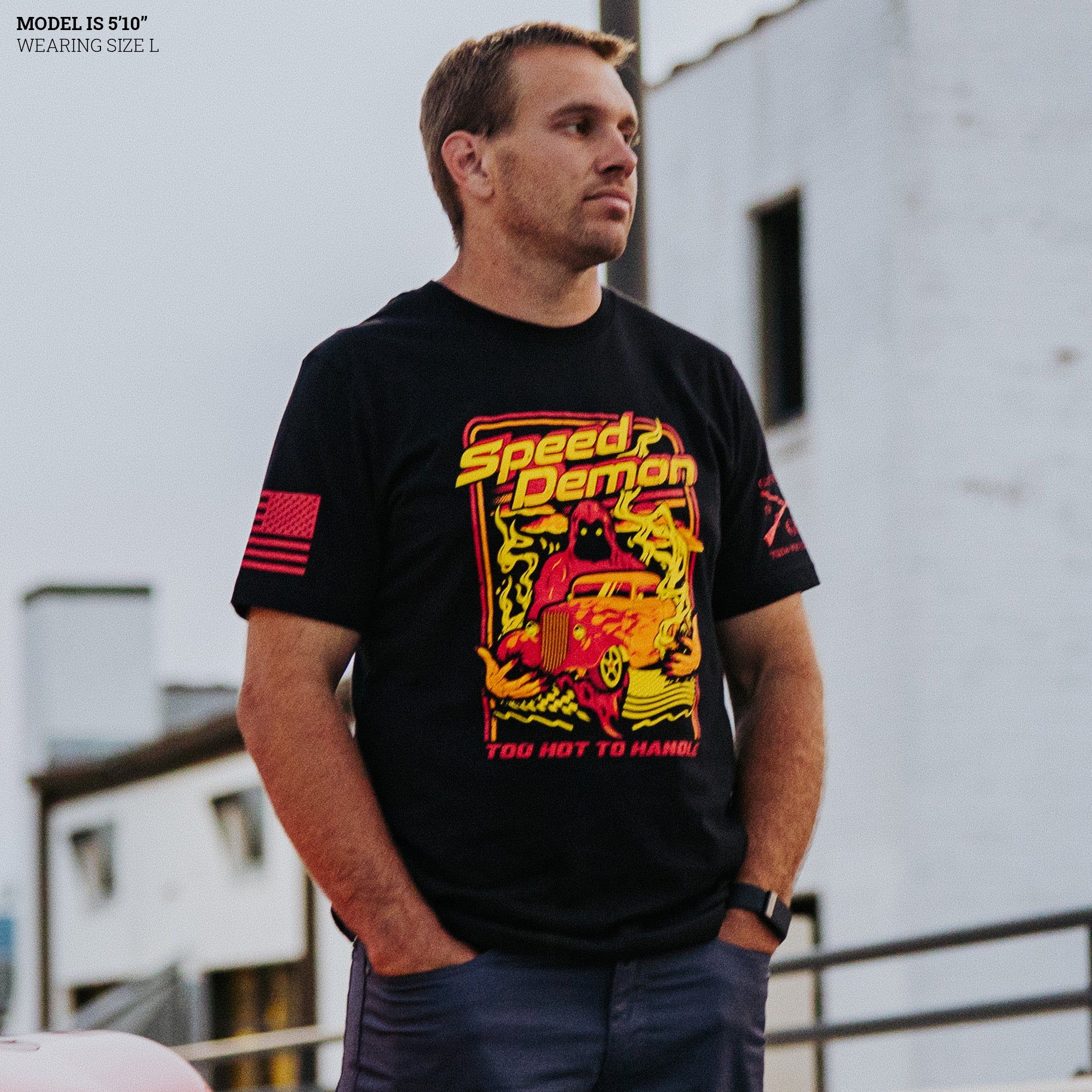 Speed Demon T-Shirt - Black sold by Grunt Style product image thumbnail 4