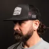 Old Glory Patch Flat Bill Hat - Black sold by Grunt Style