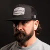 Old Glory Patch Flat Bill Hat - Black sold by Grunt Style
