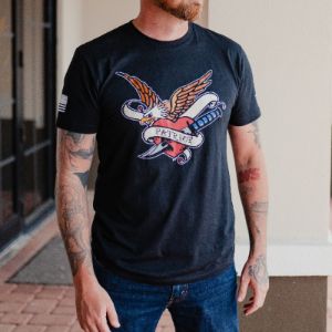 Patriot Ink T-Shirt - Black sold by Grunt Style