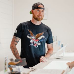 Patriot Ink T-Shirt - Black sold by Grunt Style