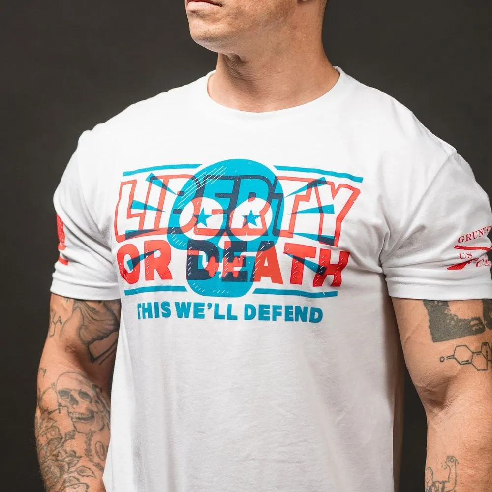 Liberty Or Death T-Shirt - White sold by Grunt Style product image thumbnail 2