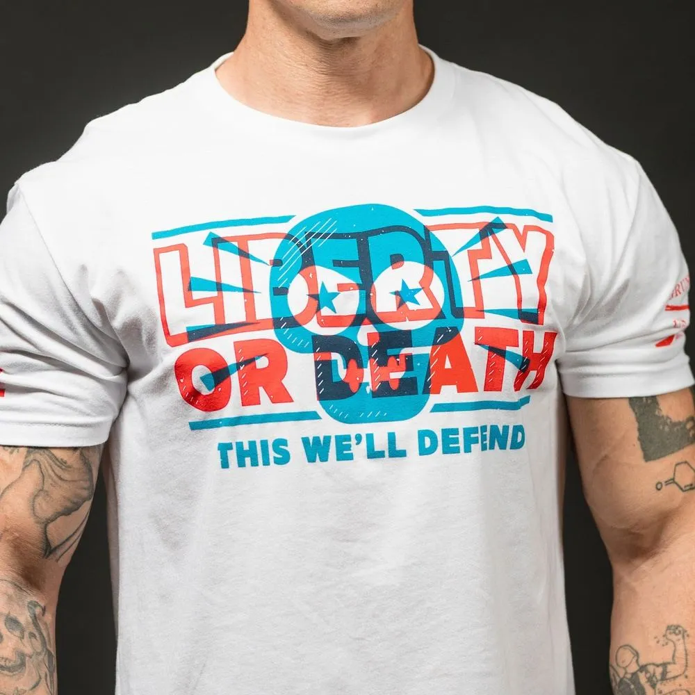 Liberty Or Death T-Shirt - White sold by Grunt Style product image thumbnail 5