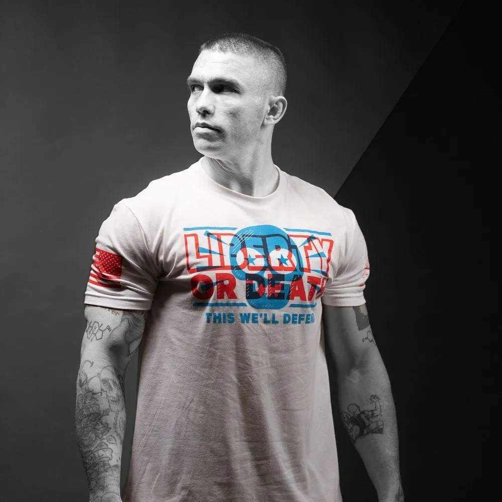 Liberty Or Death T-Shirt - White sold by Grunt Style product image thumbnail 3