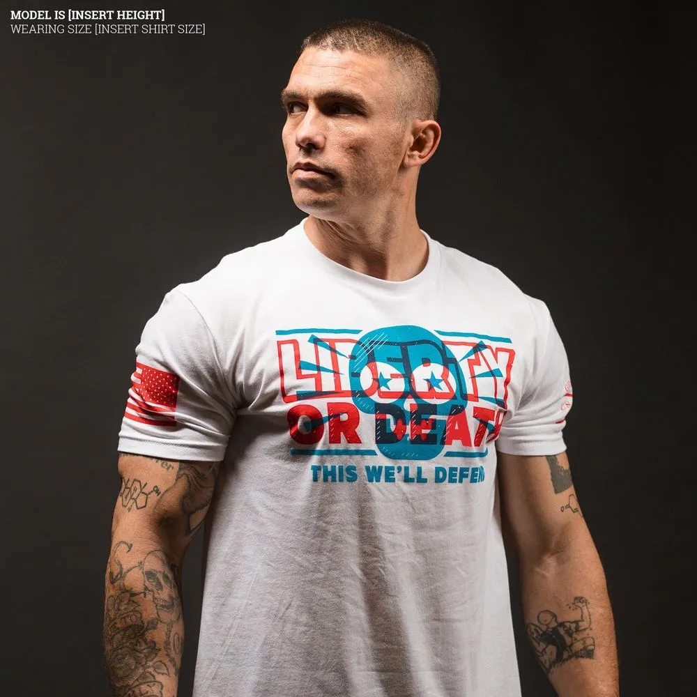 Liberty Or Death T-Shirt - White sold by Grunt Style product image thumbnail 4