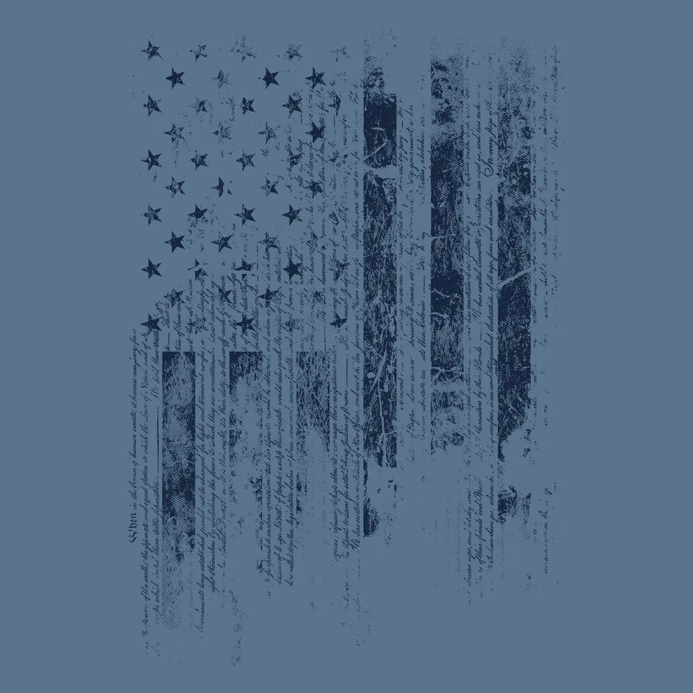 1776 Flag T-Shirt - Captain's Blue sold by Grunt Style product image thumbnail 2