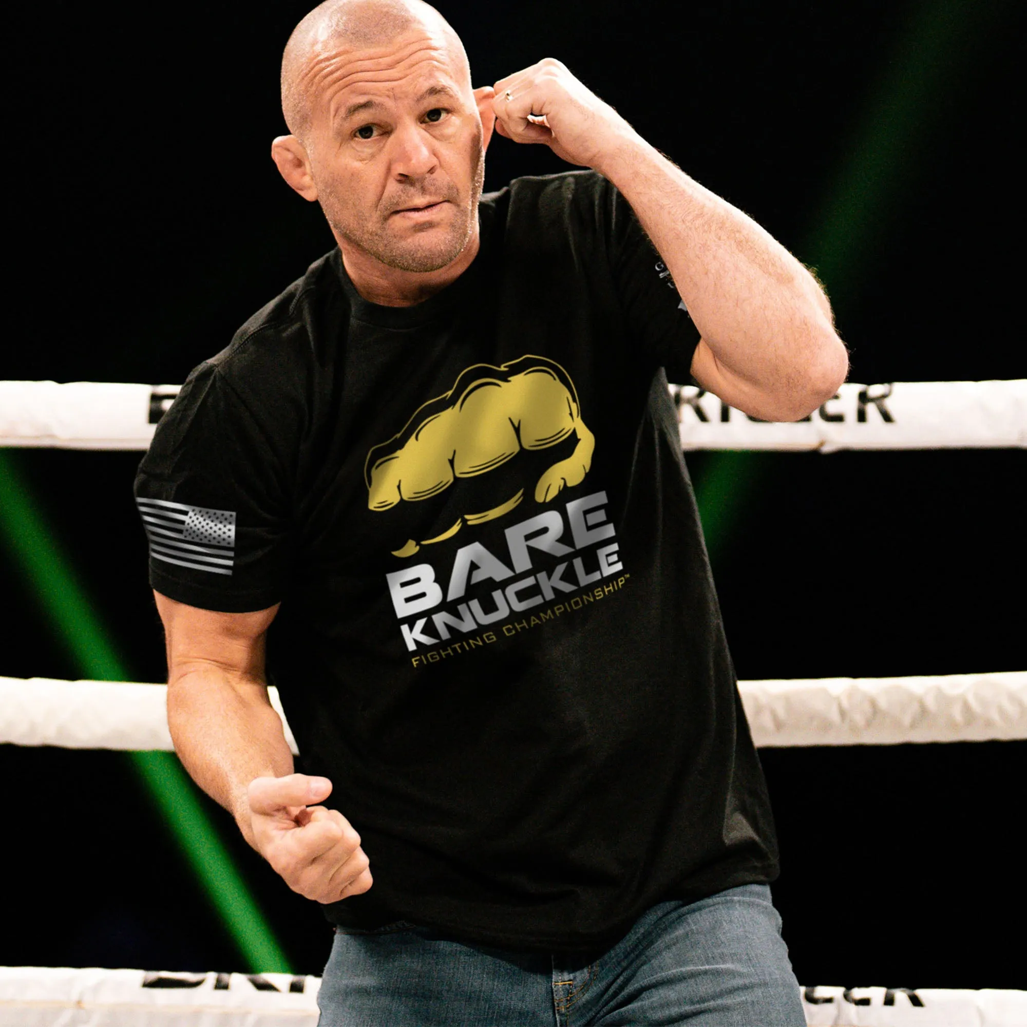 BKFC Front Punch T-Shirt - Black sold by Grunt Style product image thumbnail 2
