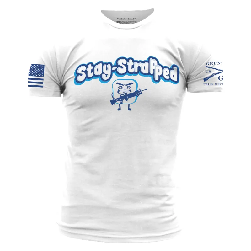 Stay Strapped T-Shirt - White made by Grunt Style