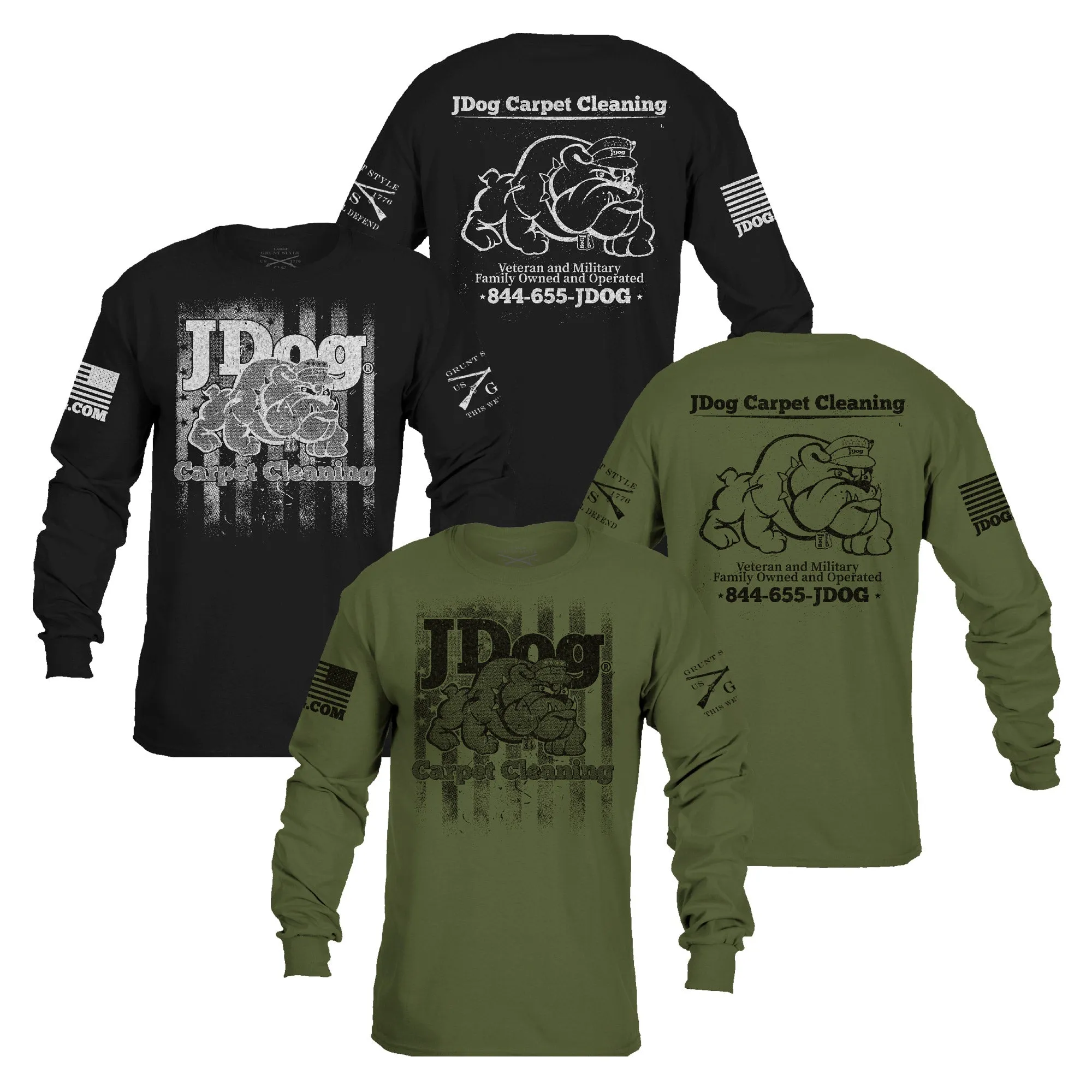 JDog Carpet Cleaning Long Sleeve sold by Grunt Style