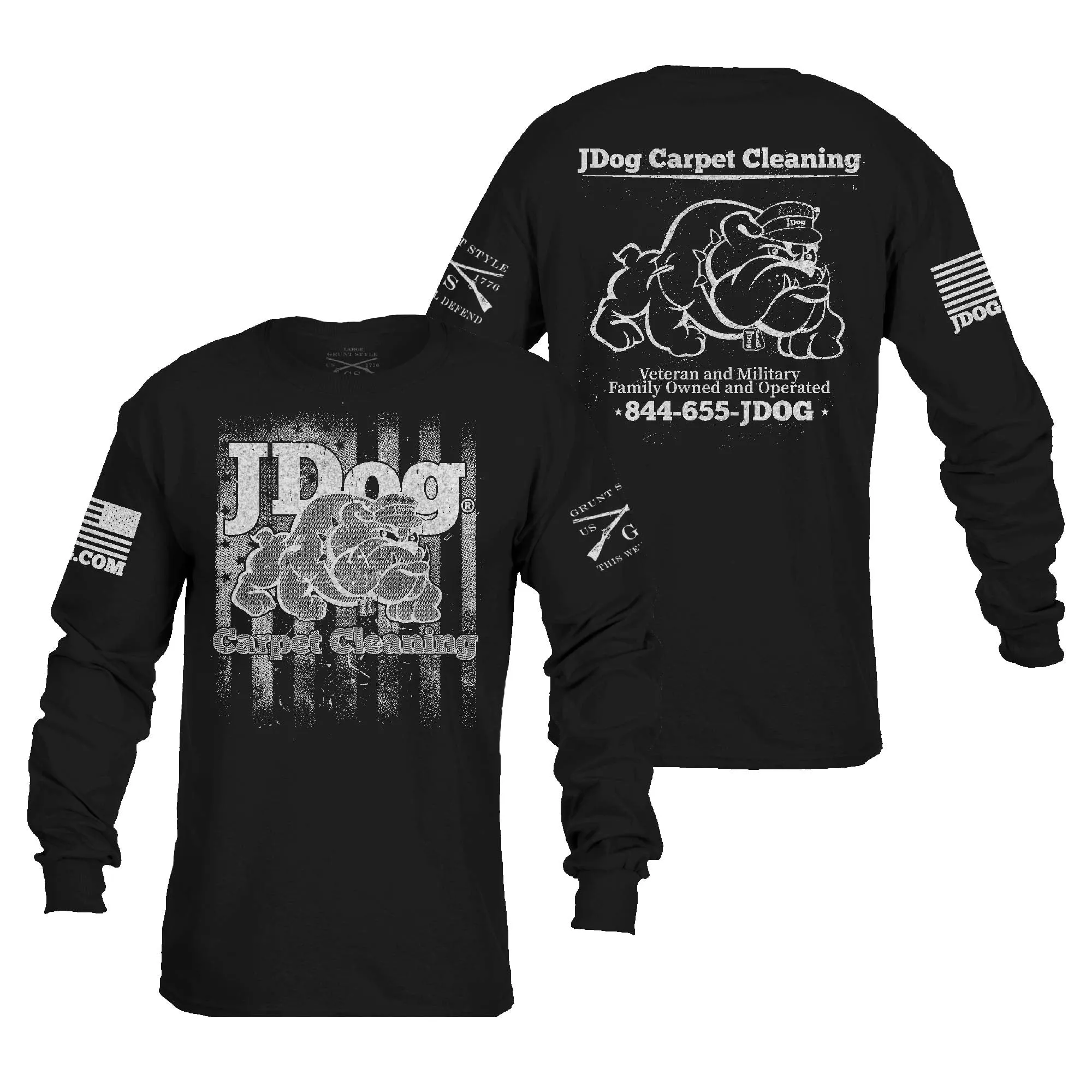 JDog Carpet Cleaning Long Sleeve sold by Grunt Style product image thumbnail 2