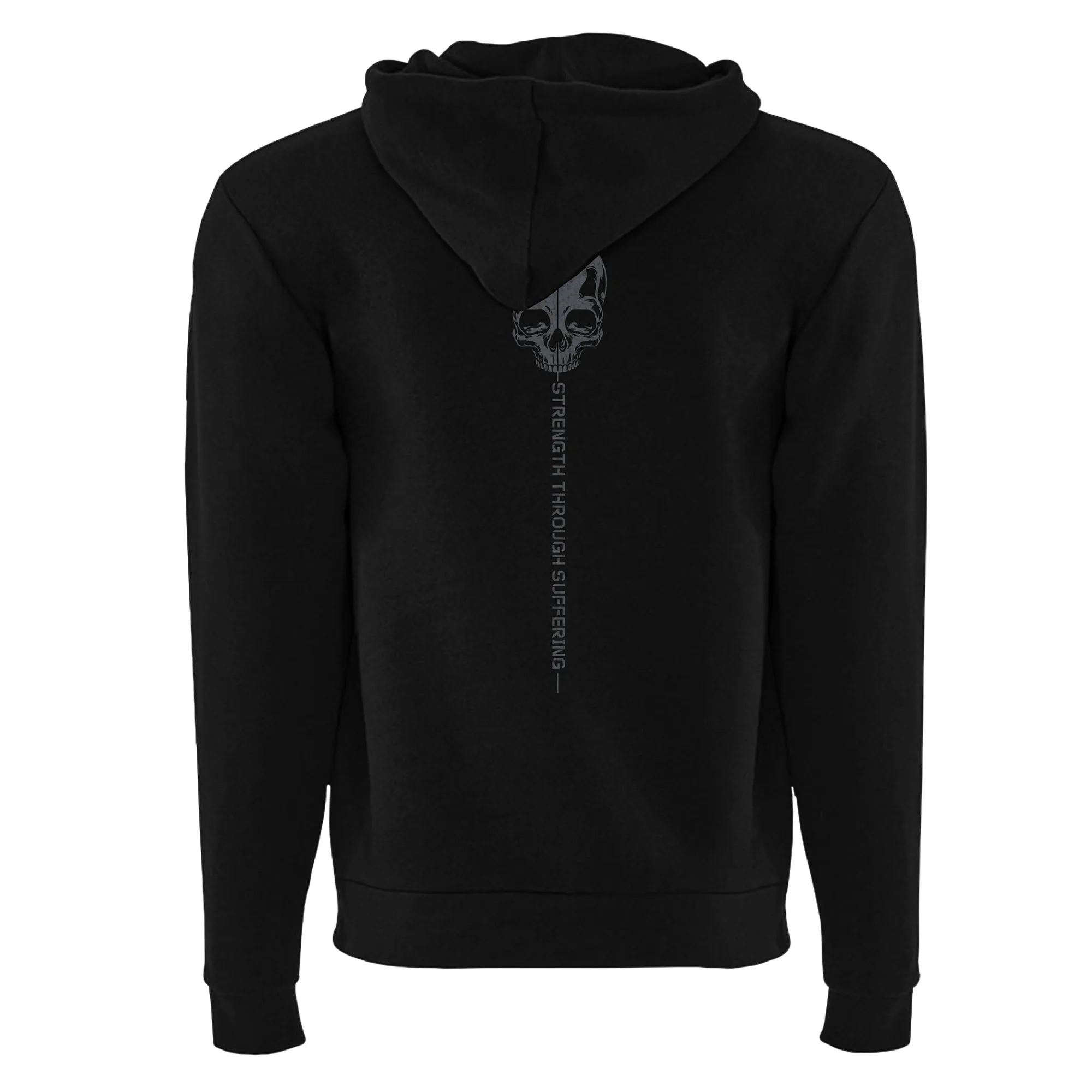 Strength Through Suffering Full-Zip Hoodie - Black sold by Grunt Style product image thumbnail 4