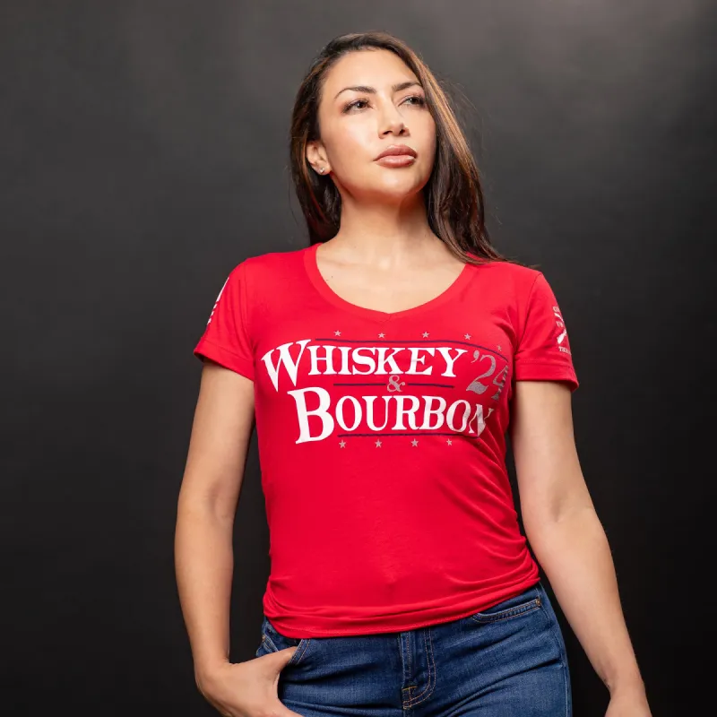 Women's My Vote '24 V-Neck - Red sold by Grunt Style