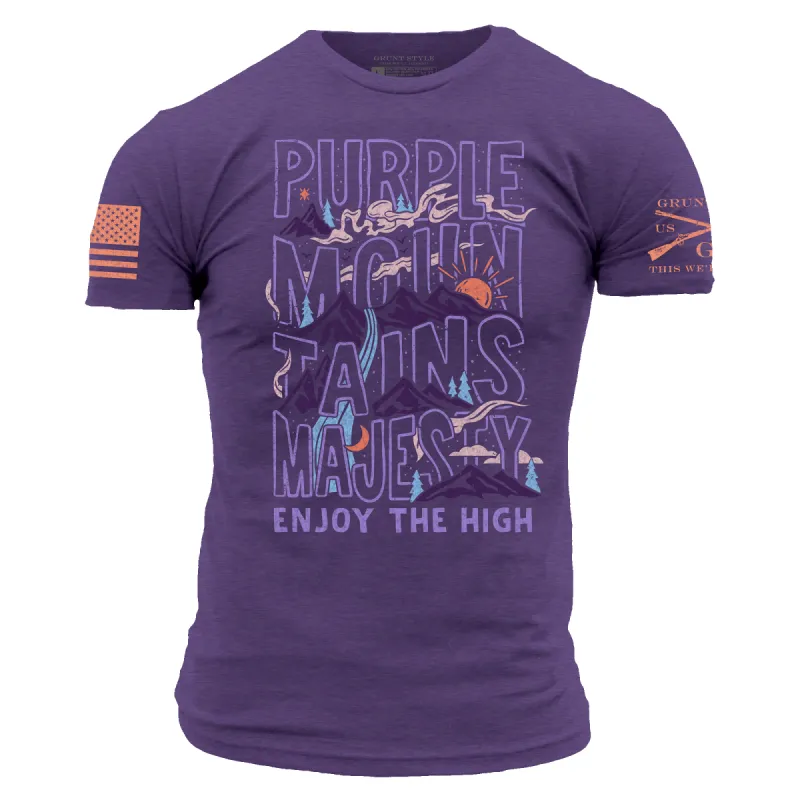 Enjoy The High T-Shirt - Purple made by Grunt Style