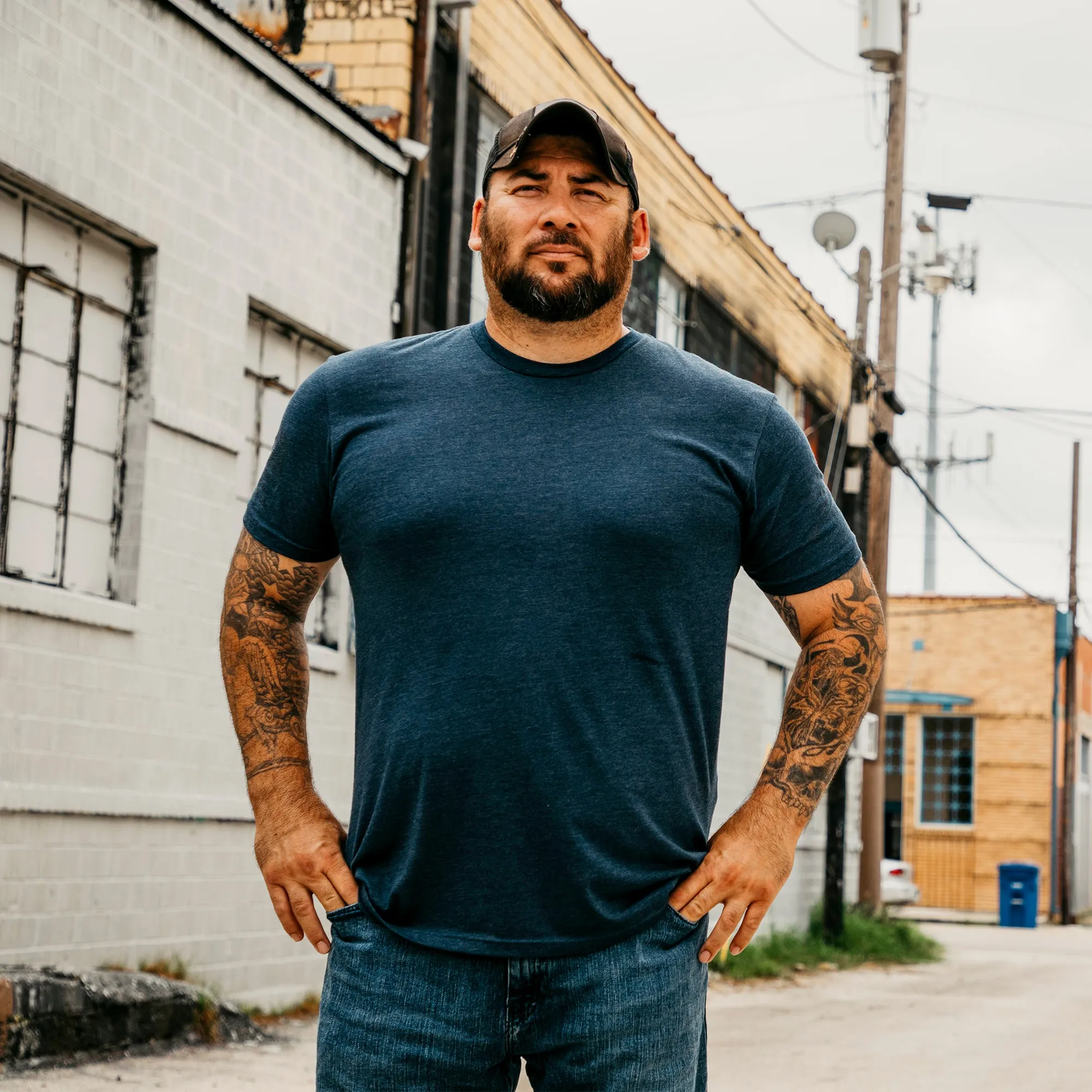 Ghost Basic T-Shirt - Midnight Navy sold by Grunt Style product image thumbnail 2