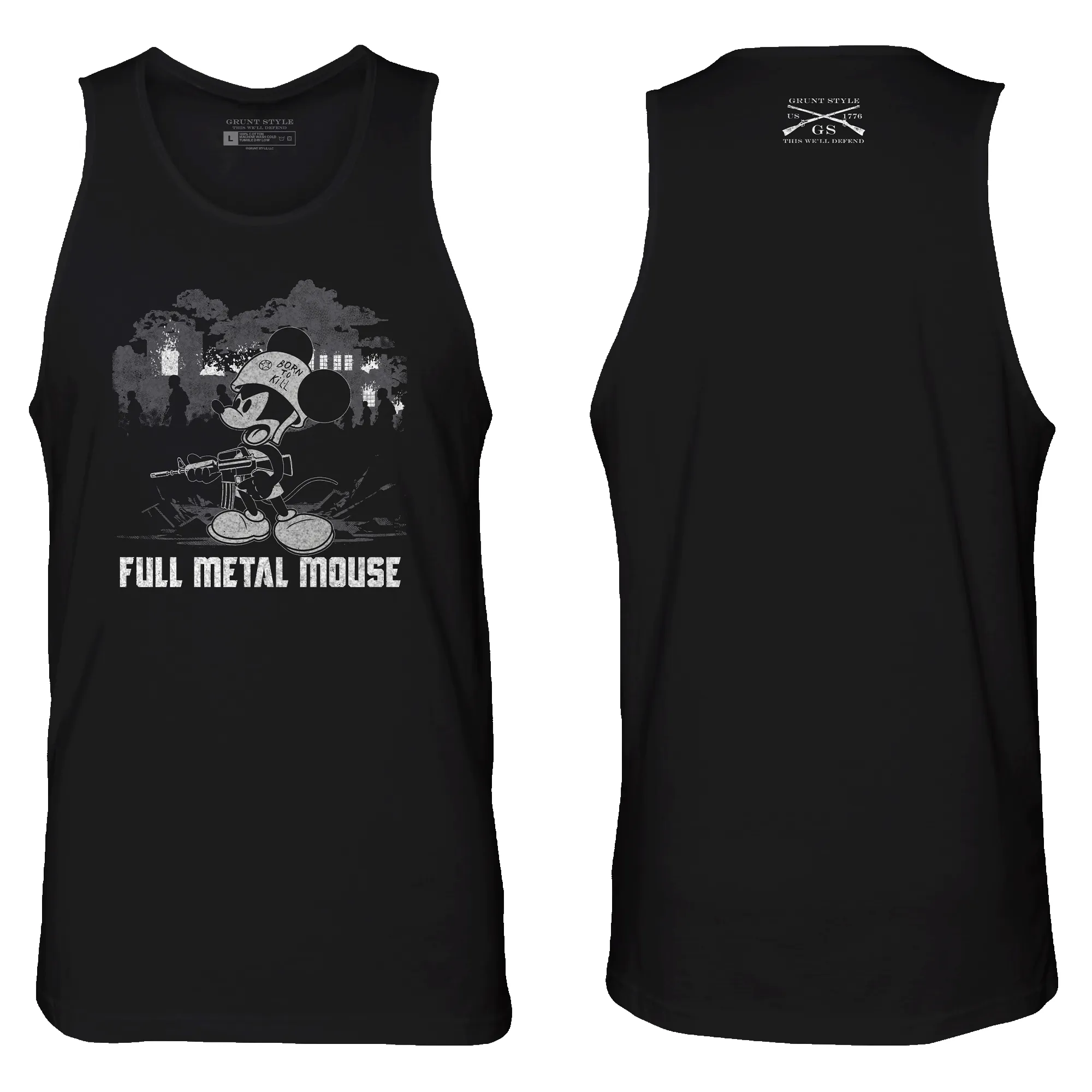 Full Metal Mouse Tank - Black sold by Grunt Style product image thumbnail 3