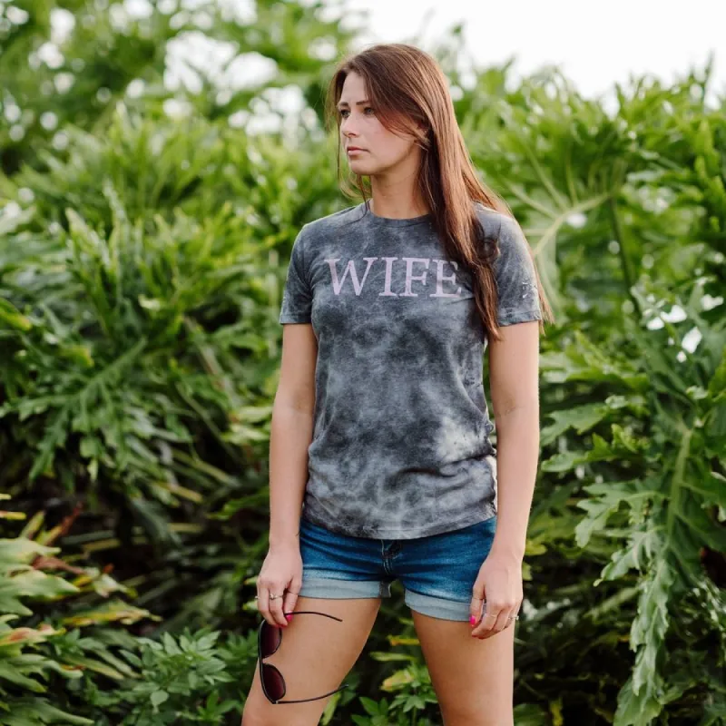 Women's Wife Defined Slim Fit T-Shirt - Black Wash sold by Grunt Style
