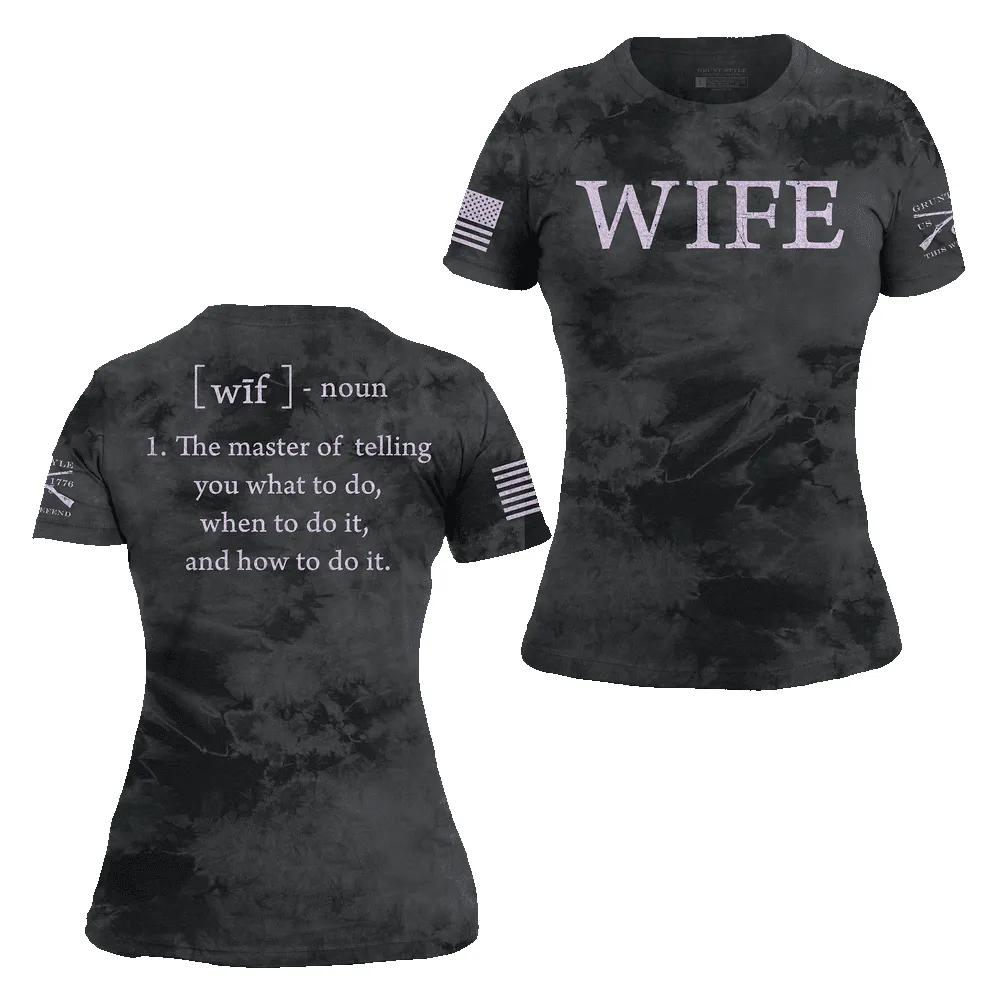 Women's Wife Defined Slim Fit T-Shirt - Black Wash sold by Grunt Style product image thumbnail 2