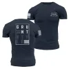 Stars and Stripes Logo T-Shirt - Navy sold by Grunt Style