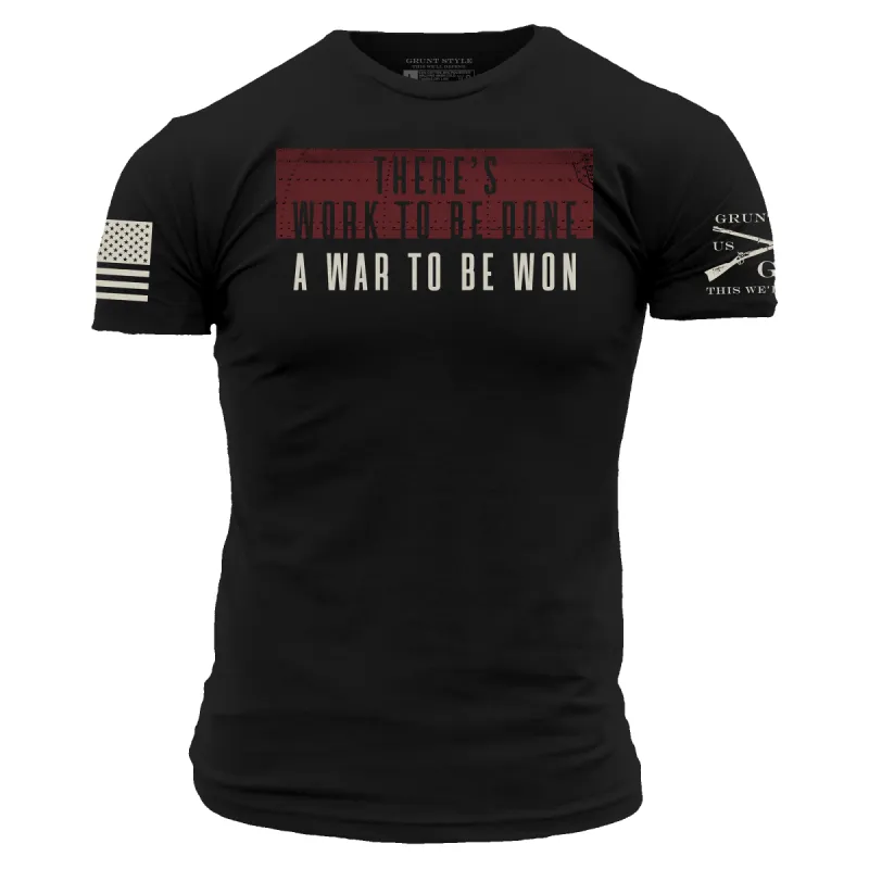 War To Be Won T-Shirt - Black made by Grunt Style