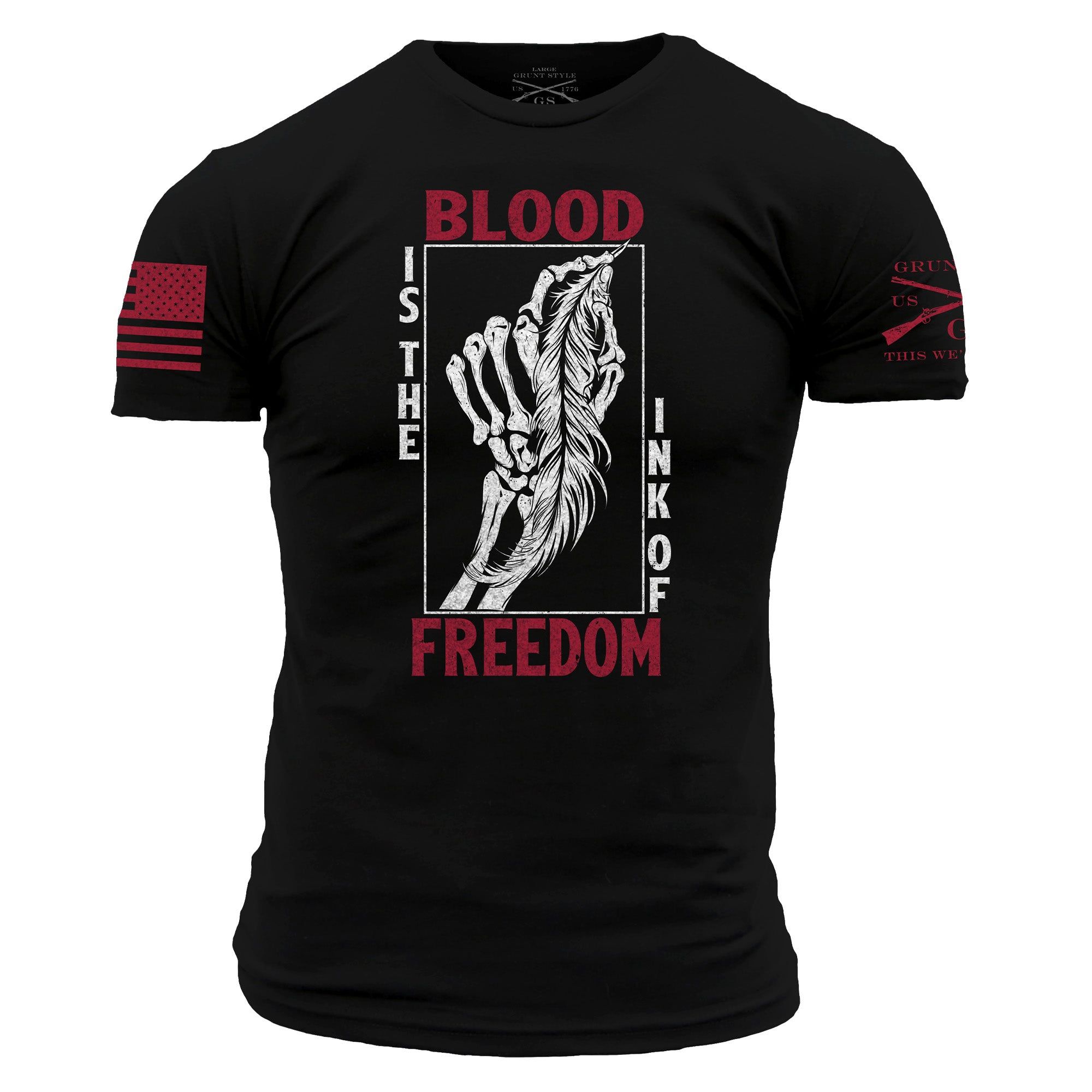 The Ink of Freedom T-Shirt - Black sold by Grunt Style