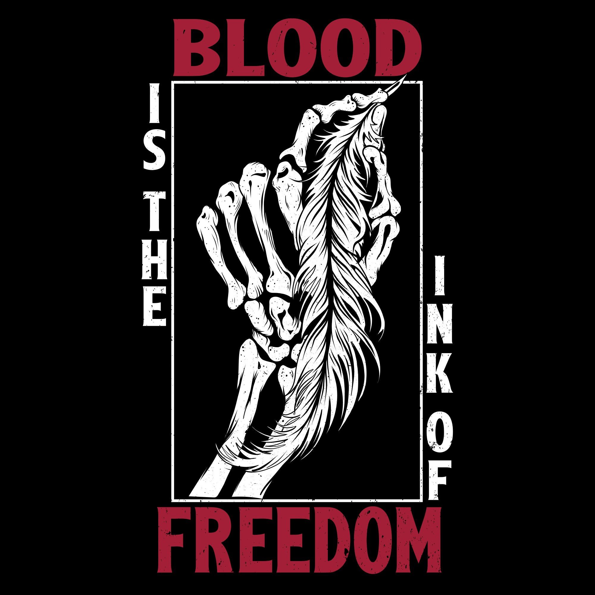 The Ink of Freedom T-Shirt - Black sold by Grunt Style product image thumbnail 4