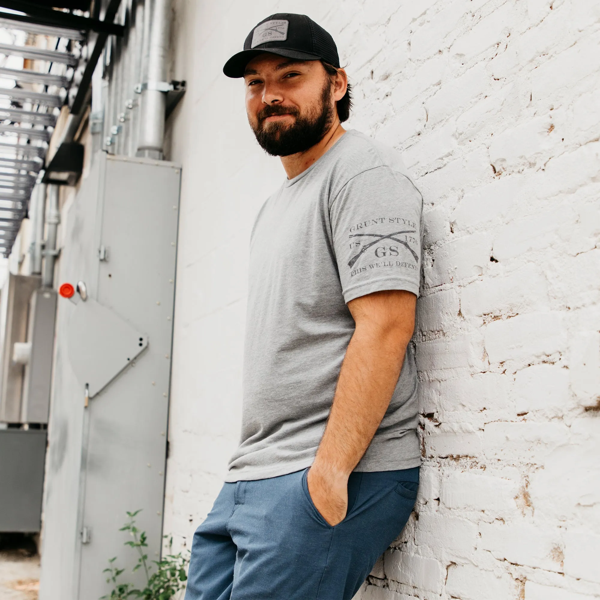 Ghost Basic T-Shirt - Dark Heather Grey sold by Grunt Style product image thumbnail 2