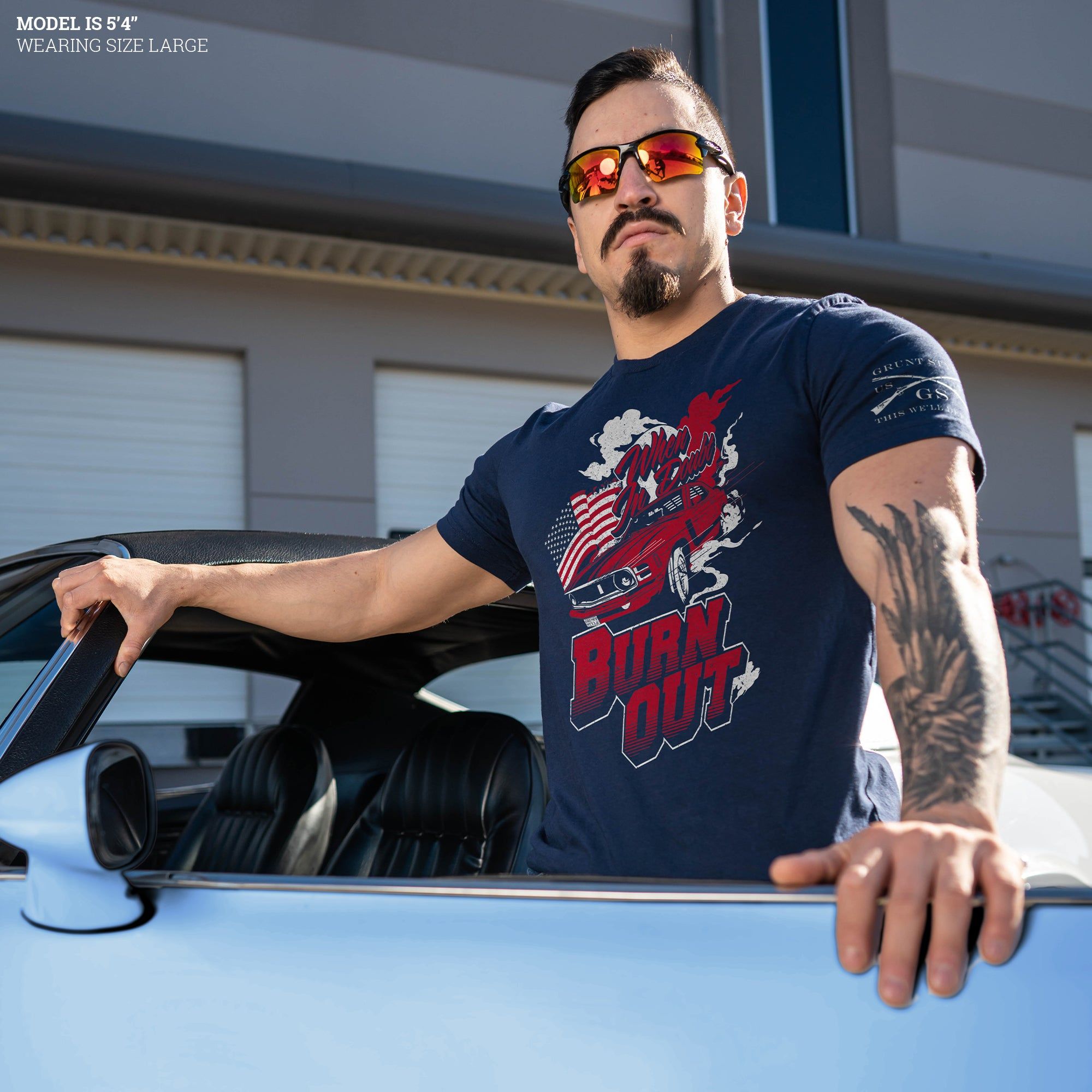 Burn Out T-Shirt - Navy sold by Grunt Style product image thumbnail 4