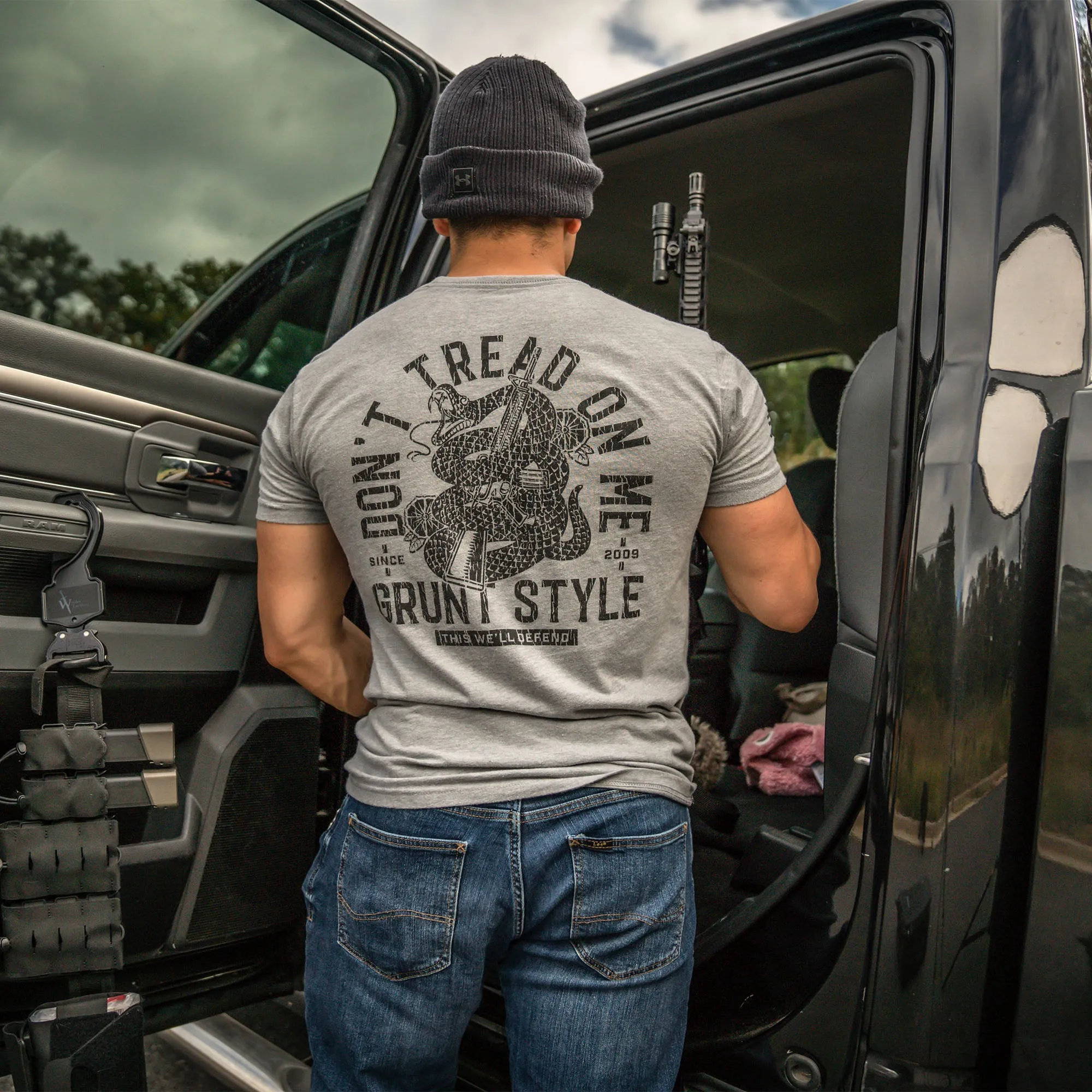 Don't Tread On Me 2A T-Shirt - Dark Heather Gray sold by Grunt Style product image thumbnail 4