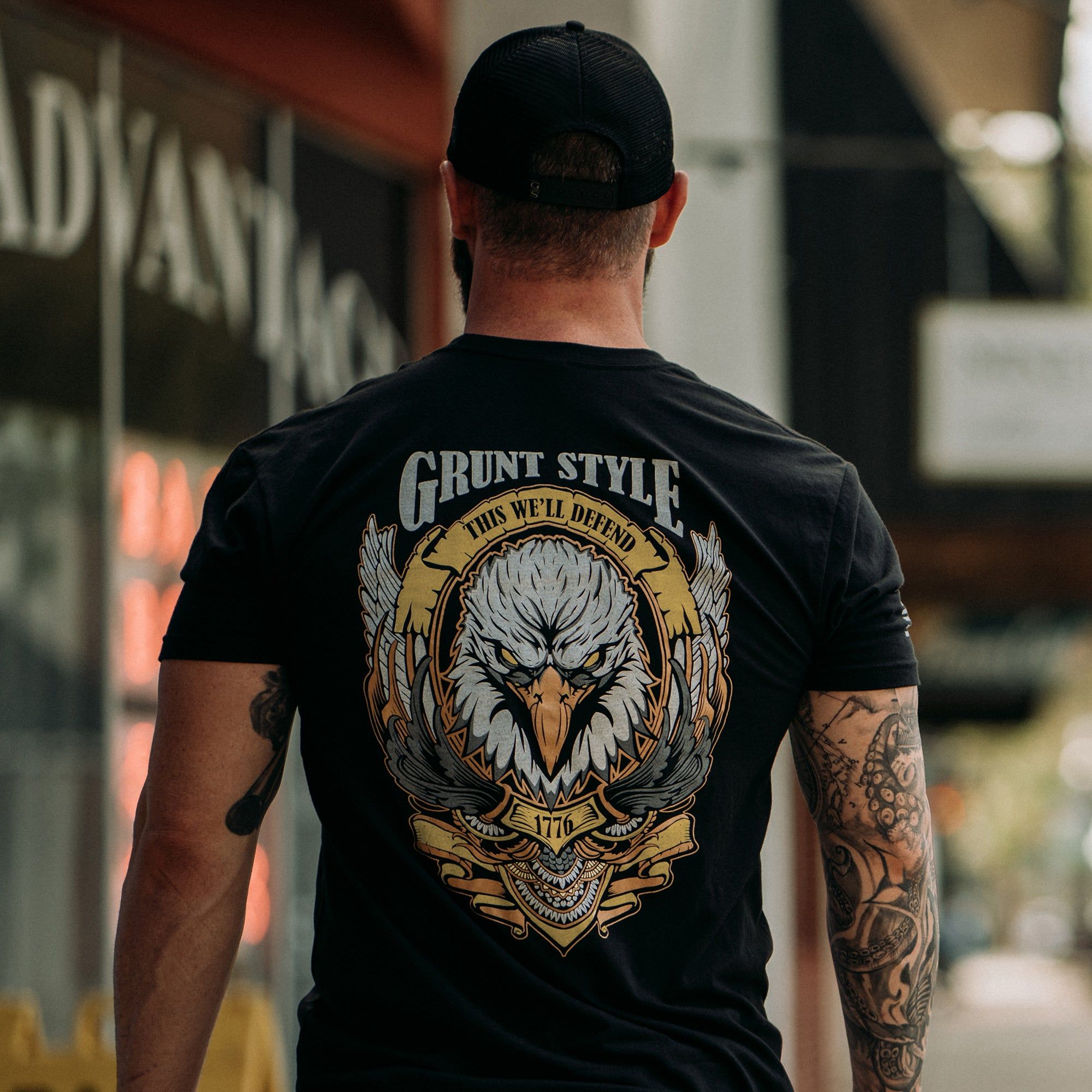 Easy Rider Eagle T-Shirt - Black sold by Grunt Style product image thumbnail 2