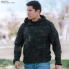 Garrison Hooded Windbreaker - Black Camo sold by Grunt Style
