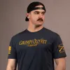 Grumpy Old Vet T-Shirt - Midnight Navy sold by Grunt Style