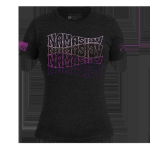Women's Namaslay Slim Fit T-Shirt - Black sold by Grunt Style