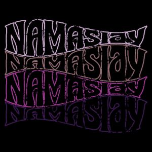 Women's Namaslay Slim Fit T-Shirt - Black sold by Grunt Style