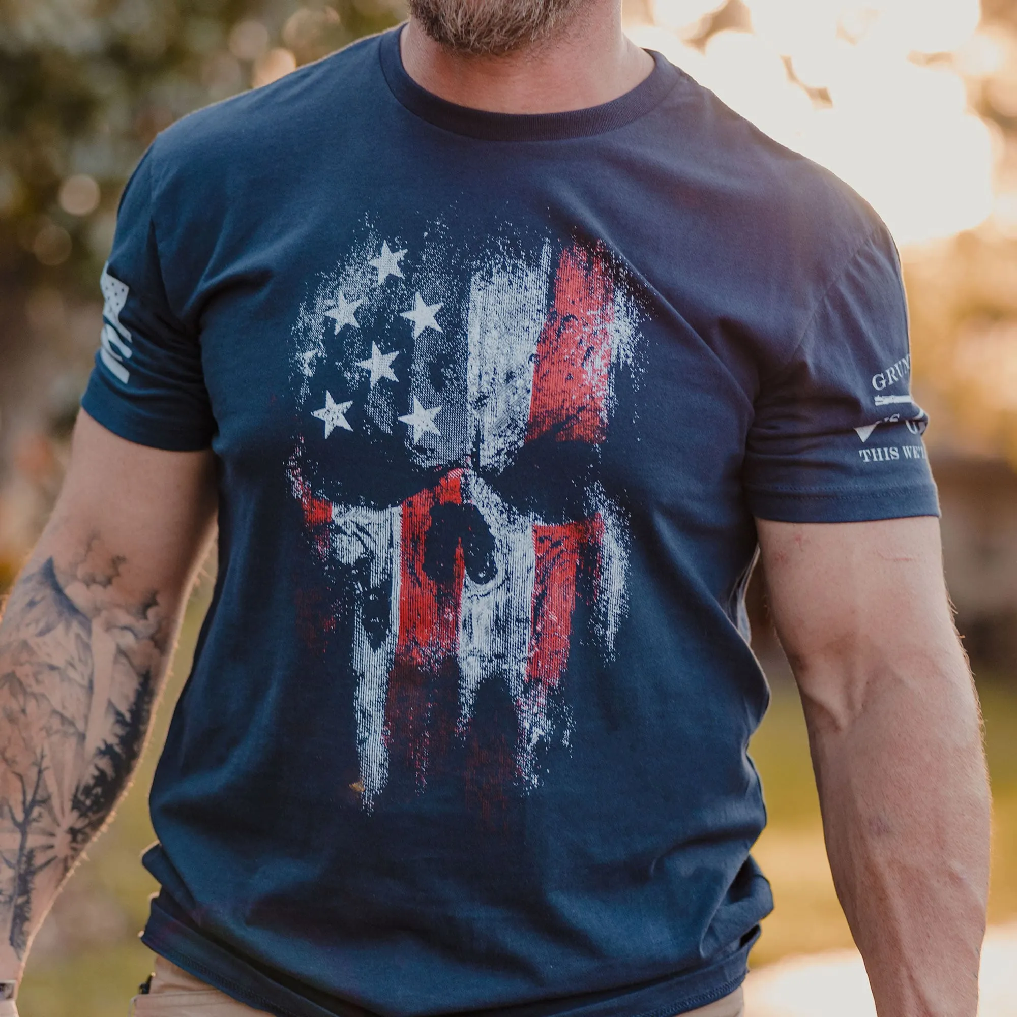 American Reaper 2.0 T-Shirt - Midnight Navy sold by Grunt Style product image thumbnail 2