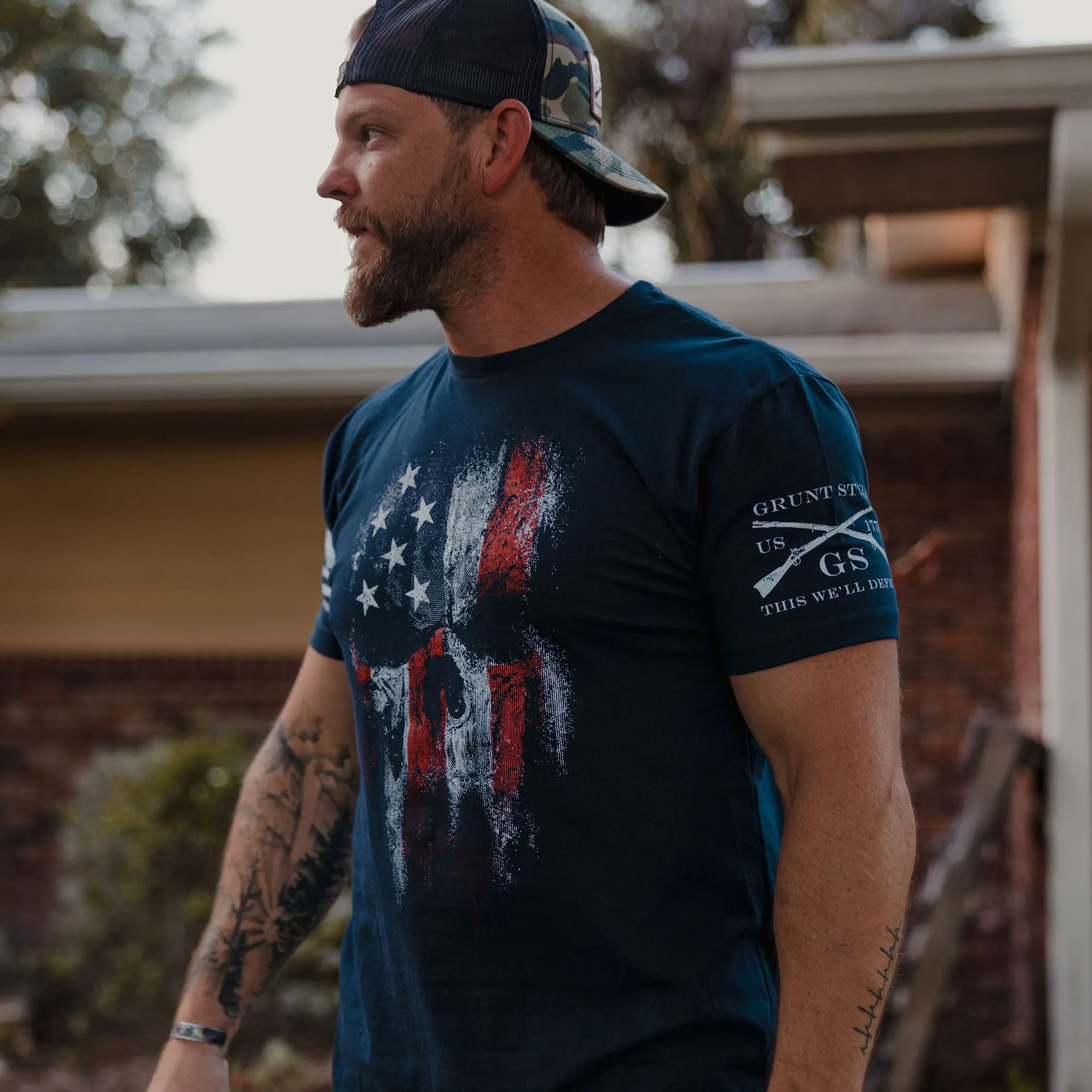American Reaper 2.0 T-Shirt - Midnight Navy sold by Grunt Style product image thumbnail 4