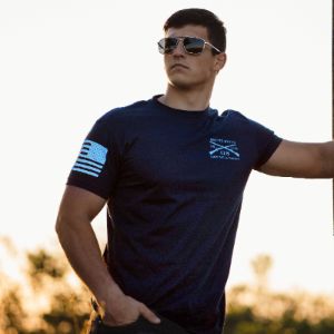 Land of Liberty T-Shirt - Navy sold by Grunt Style