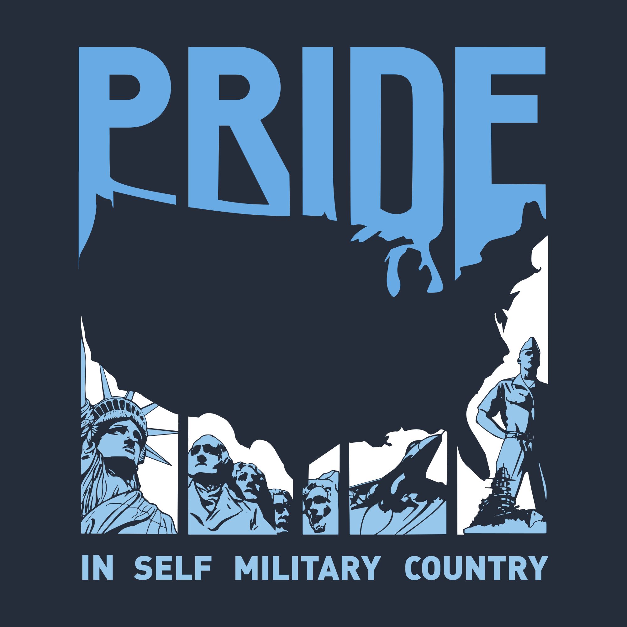 Land of Liberty T-Shirt - Navy sold by Grunt Style product image thumbnail 4