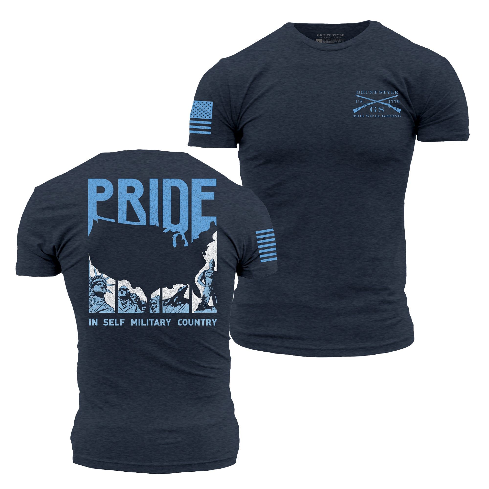 Land of Liberty T-Shirt - Navy sold by Grunt Style