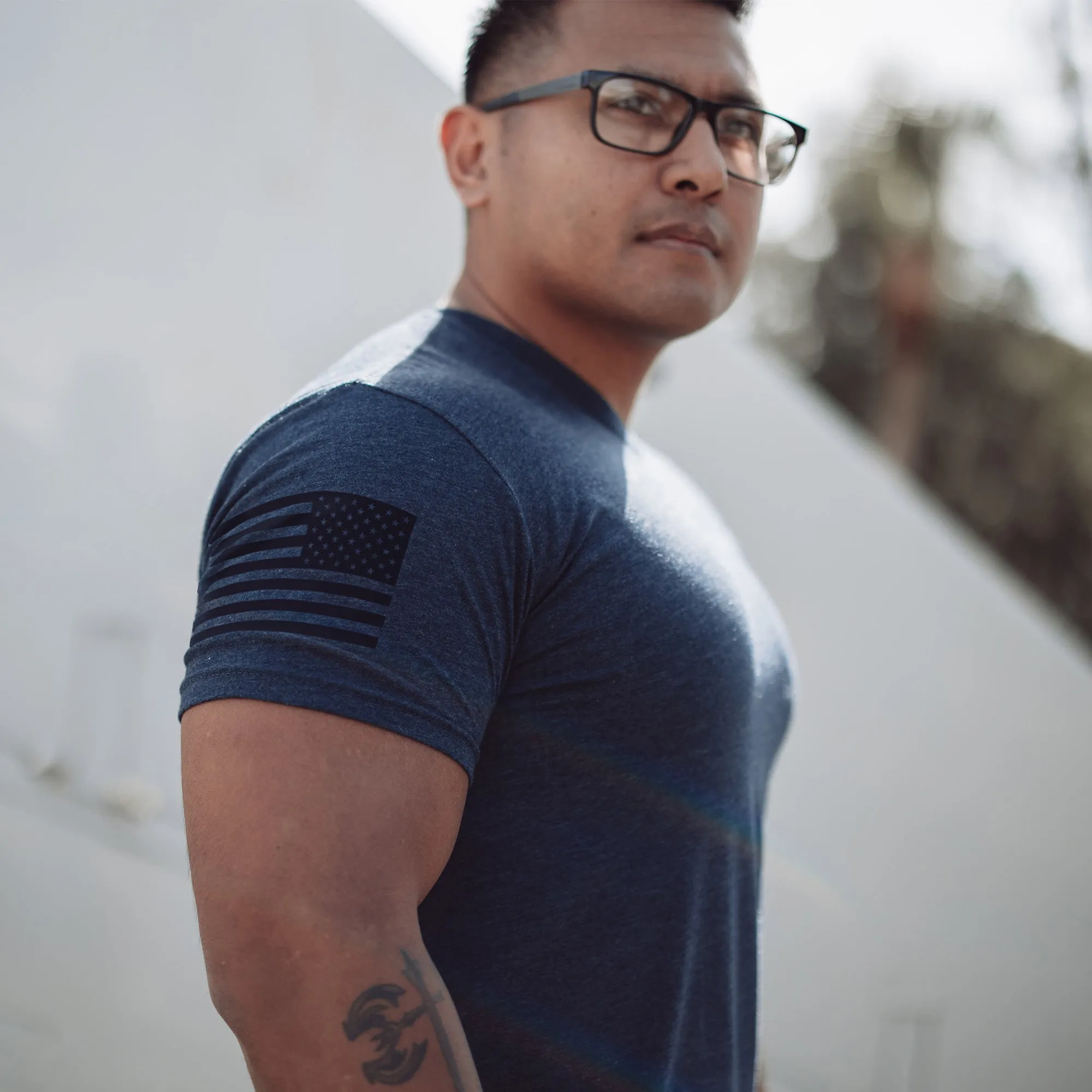 Basic T-Shirts - Navy - 3 Pack sold by Grunt Style product image thumbnail 3