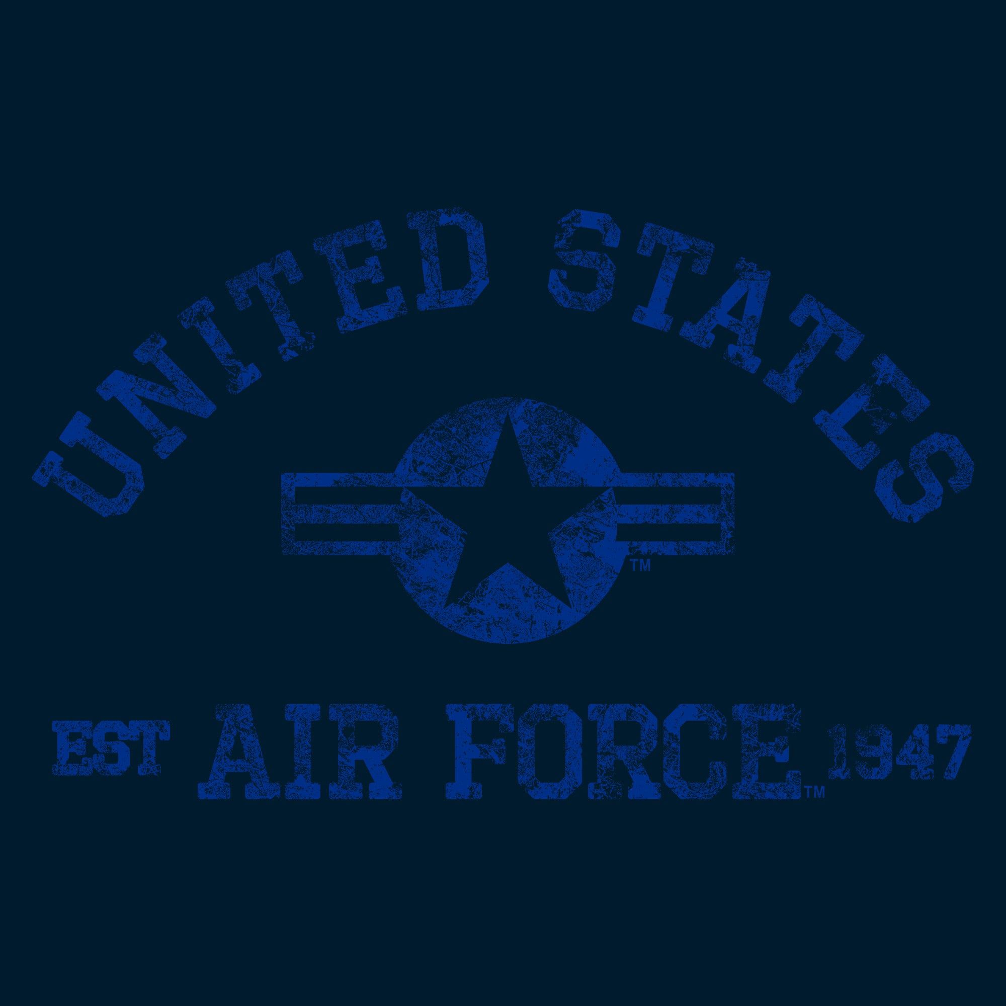 USAF - Est. 1947 T-Shirt - Midnight Navy sold by Grunt Style product image thumbnail 2
