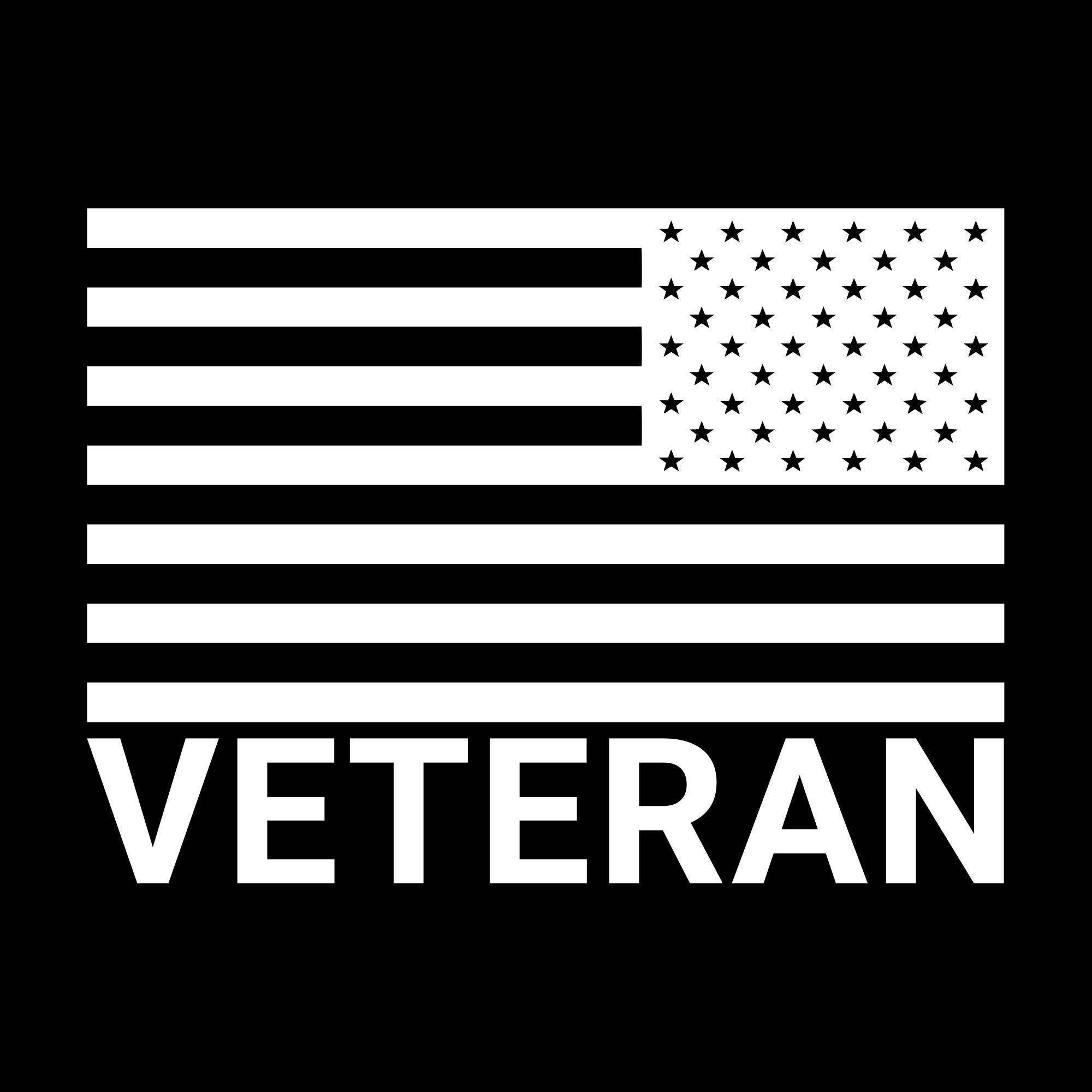 Veteran Flag T-Shirt - Black sold by Grunt Style product image thumbnail 3