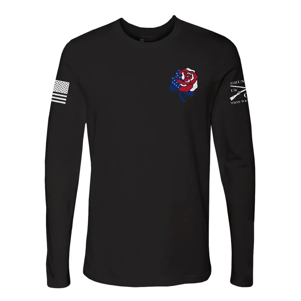 Women's Freedom Rose Long Sleeve - Black sold by Grunt Style product image thumbnail 3