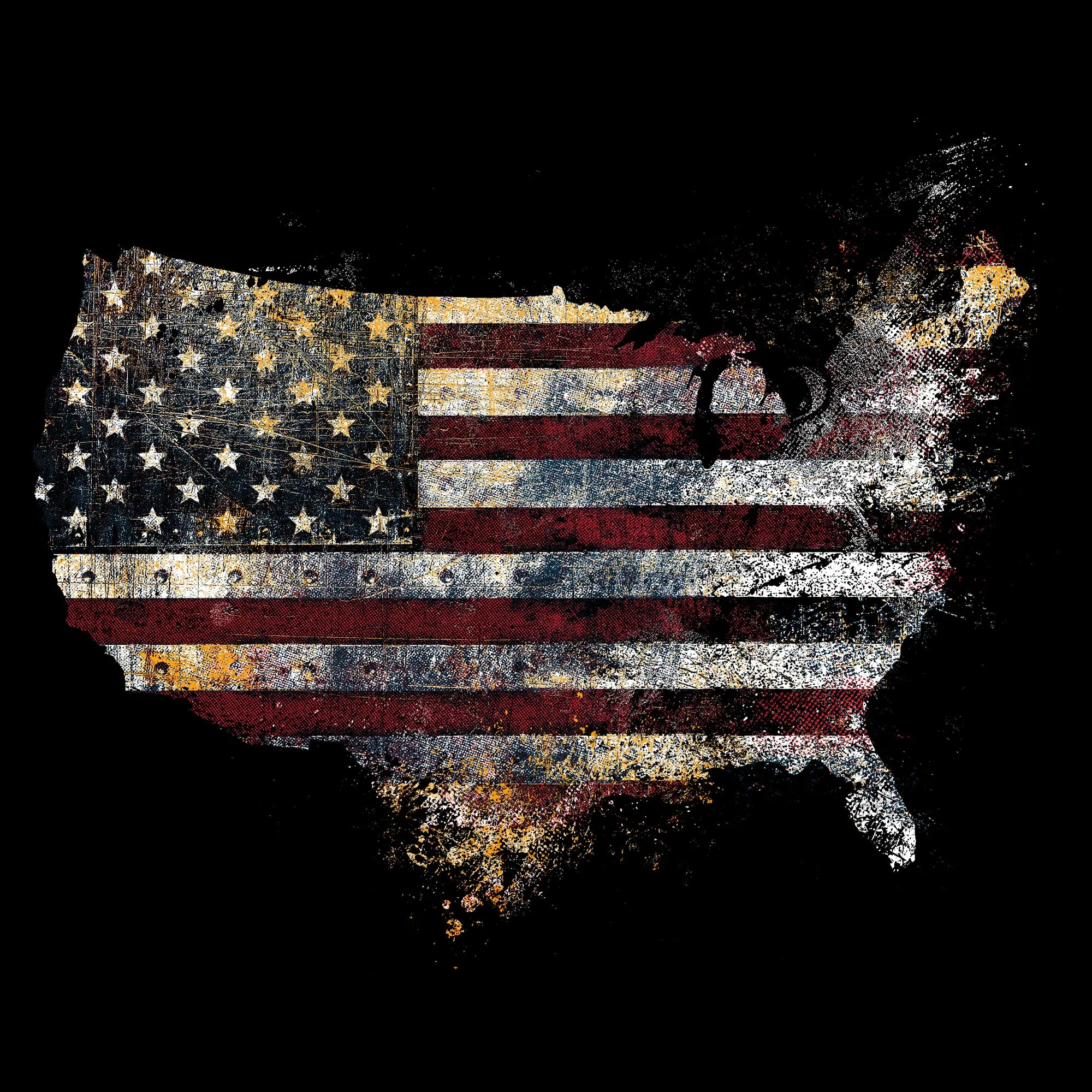 Red Blood Nation T-Shirt - Black sold by Grunt Style product image thumbnail 2